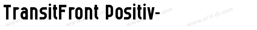 TransitFront Positiv字体转换